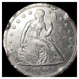 1860-O Silver Seated Liberty Dollar HIGH  GRADE
