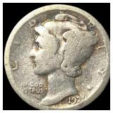 1921-D Silver Mercury Dime NICELY CIRCULATED