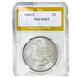 1880-S Morgan Silver Dollar PGA MS63