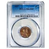 1937 Wheat Cent PCGS PR63 RB