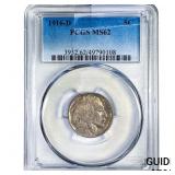 1916-D Buffalo Nickel PCGS MS62