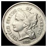 1872 Nickel Three-Cent Piece UNCIRCULATED