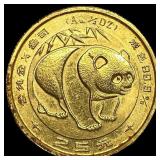 1983 Gold 1/4oz 25 Yuan Chinese Panda HIGH  GRADE