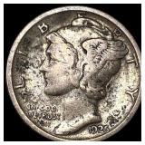 1925-S Silver Mercury Dime NEARLY  UNCIRCULATED