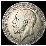1935 Silver Crown Great Britain SUPERB GEM BU