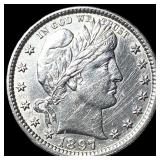 1897 Silver Barber Quarter UNCIRCULATED