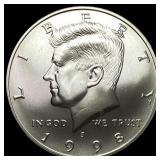 1998-S Kennedy Half Dollar SUPERB GEM BU