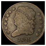 1825 Classic Head Half Cent NICELY CIRCULATED