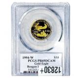 1994-W $10 Gold Eagle 1/4oz AGW PCGS PR69 DCAM