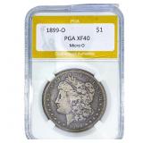 1899-O Morgan Silver Dollar PGA XF40 Micro O
