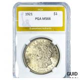1921 Morgan Silver Dollar PGA MS64