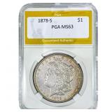 1878-S Morgan Silver Dollar PGA MS63