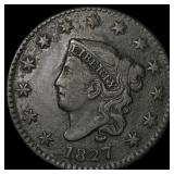 1827 Coronet Head Large Cent ABOUT  UNCIRCULATED