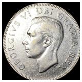 1949 Canada Silver 50 Cents HIGH GRADE