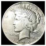 1934-S Silver Peace Dollar LIGHTLY CIRCULATED LIG