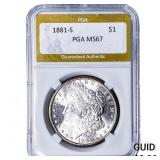 1881-S Morgan Silver Dollar PGA MS67