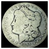 1891-CC Silver Morgan Dollar NICELY CIRCULATED N