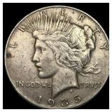1935 Silver Peace Dollar NEARLY UNCIRCULATED NEAR