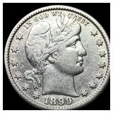 1899 Barber Quarter CHOICE AU CHOICE AU