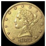 1882 $10 Liberty Head Eagle CLOSELY UNCIRCULATED