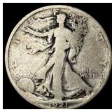 1921 Walking Liberty Half Dollar LIGHTLY CIRCULA
