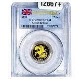 2011 Great Britain Gold 1/2 Sovereign 0.1176oz AGW