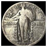 1927-S Silver Standing Liberty Quarter NICELY CIRC