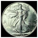 1946 Silver Walking Liberty Half Dollar GEM BU