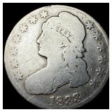 1833 Capped Bust Half Dollar NICELY CIRCULATED N