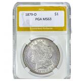 1879-O Morgan Silver Dollar PGA MS63