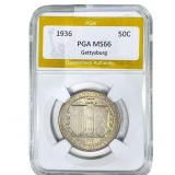 1936 Gettysburg Half Dollar PGA MS66
