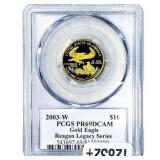 2003-W $10 Gold Eagle 1/4oz AGW PCGS PR69 DCAM