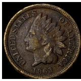 1863 Indian Head Cent NEARLY UNCIRCULATED NEARLY