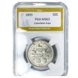 1893 Columbian Expo Half Dollar PGA MS63