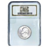 1947-S Washington Silver Quarter NGC MS66