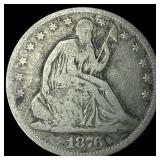1876-S Silver Half Dollar NICELY CIRCULATED