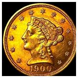 1900 Liberty Head Gold $2.5 Quarter Eagle CHOICE