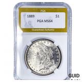 1889 Morgan Silver Dollar PGA MS64