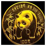 1986 Gold 1oz 100 Yuan Panda GEM PROOF