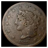 1839 Braided Hair Large Cent LIGHTLY CIRCULATED