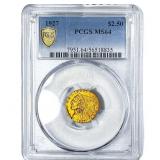 1927 $2.50 Gold Quarter Eagle PCGS MS64