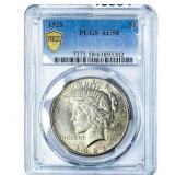 1928 Silver Peace Dollar PCGS AU58