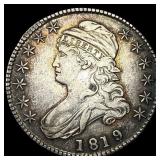 1819 Capped Bust Half Dollar CLOSELY  UNCIRCULATE