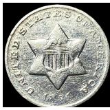 1851-O Silver Three-Cent Piece CLOSELY  UNCIRCULA