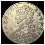 1830 Capped Bust Half Dollar NEARLY  UNCIRCULATED