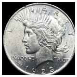 1923 Silver Peace Dollar CHOICE BU CHOICE BU