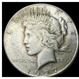 1927-S Silver Peace Dollar NEARLY UNCIRCULATED N
