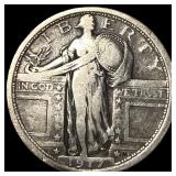 1917 Type 1 Standing Liberty Quarter LIGHTLY  CIR