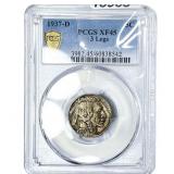 1937-D Buffalo Nickel PCGS XF45 3 Legs