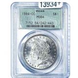 1884-CC Morgan Silver Dollar PCGS MS64